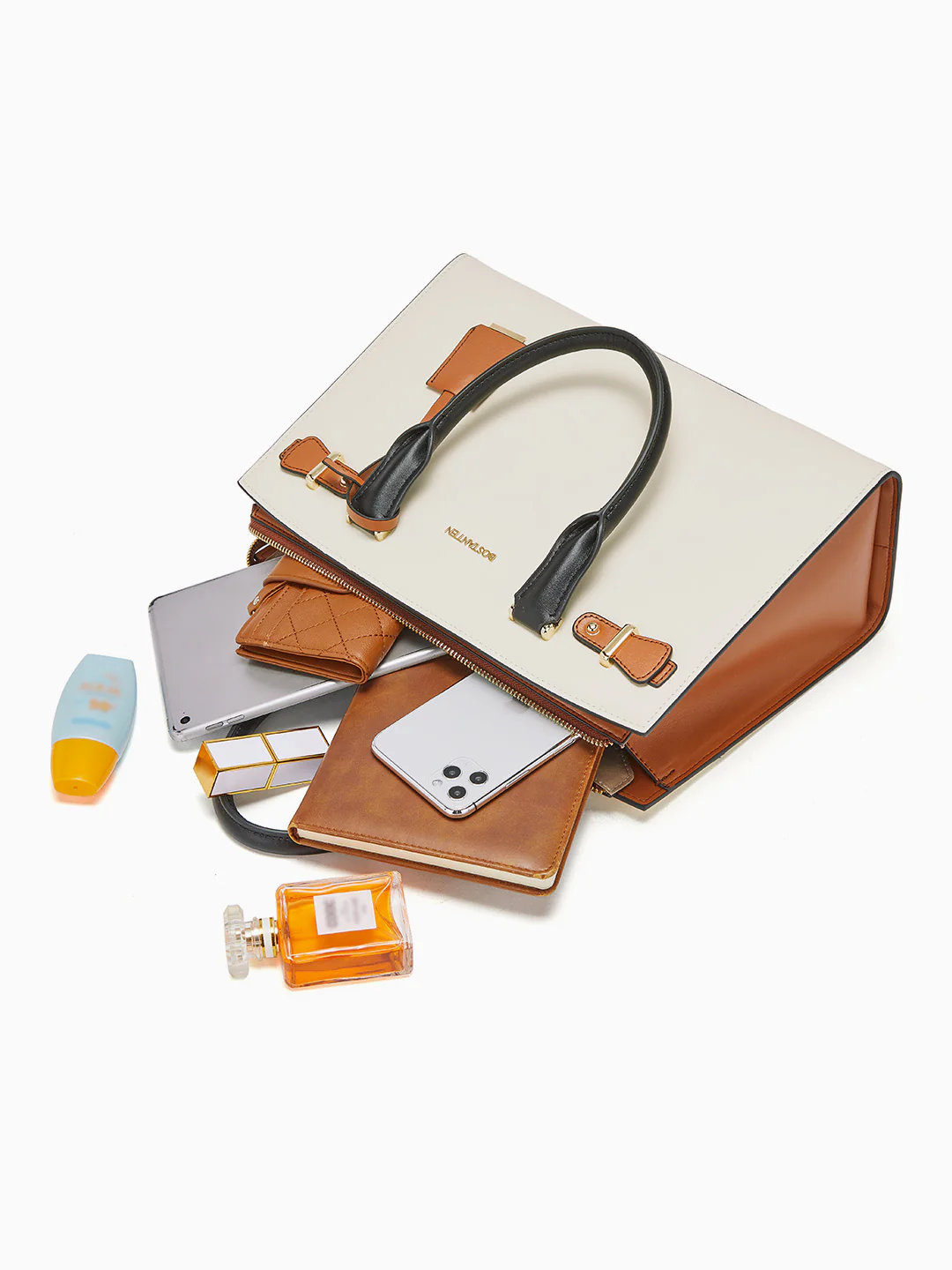 Mizuki Medium Leather Tote 13'' - Image 38