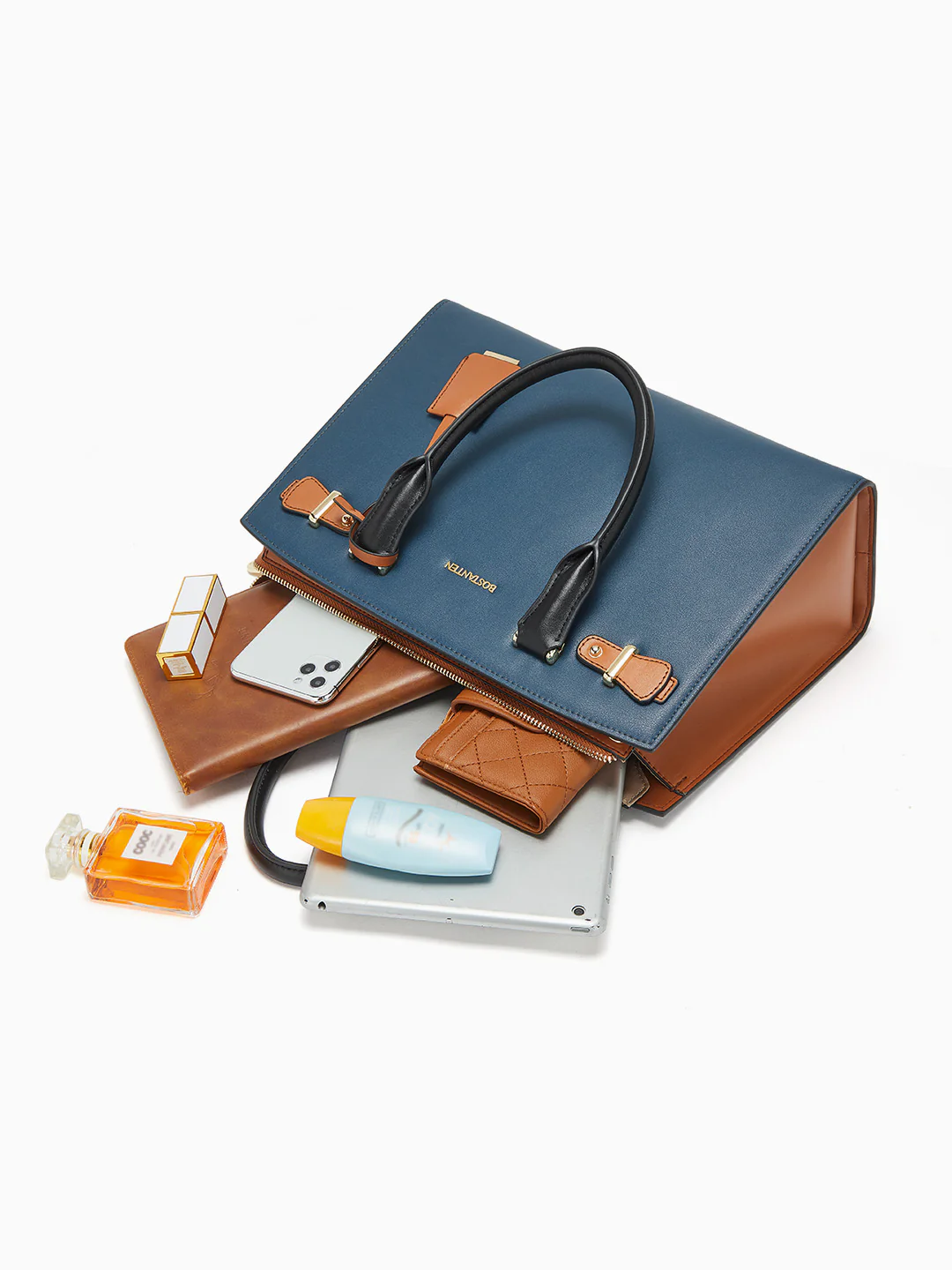 Mizuki Medium Leather Tote 13'' - Image 4