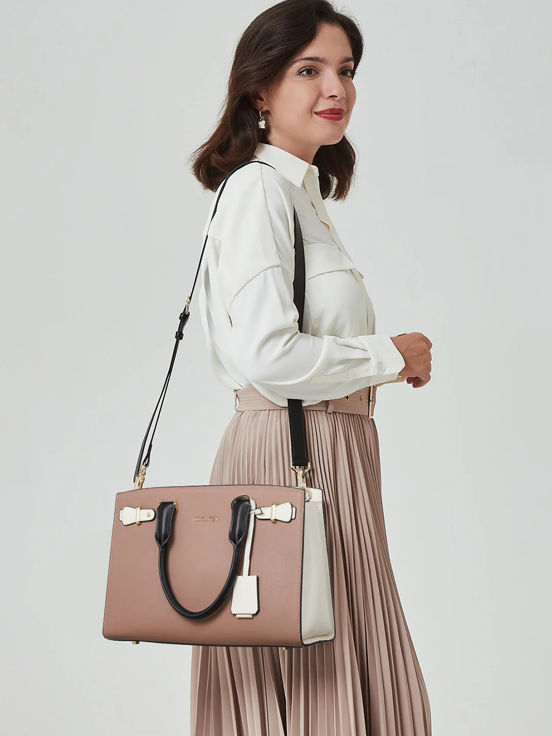 Mizuki Medium Leather Tote 13'' - Image 46