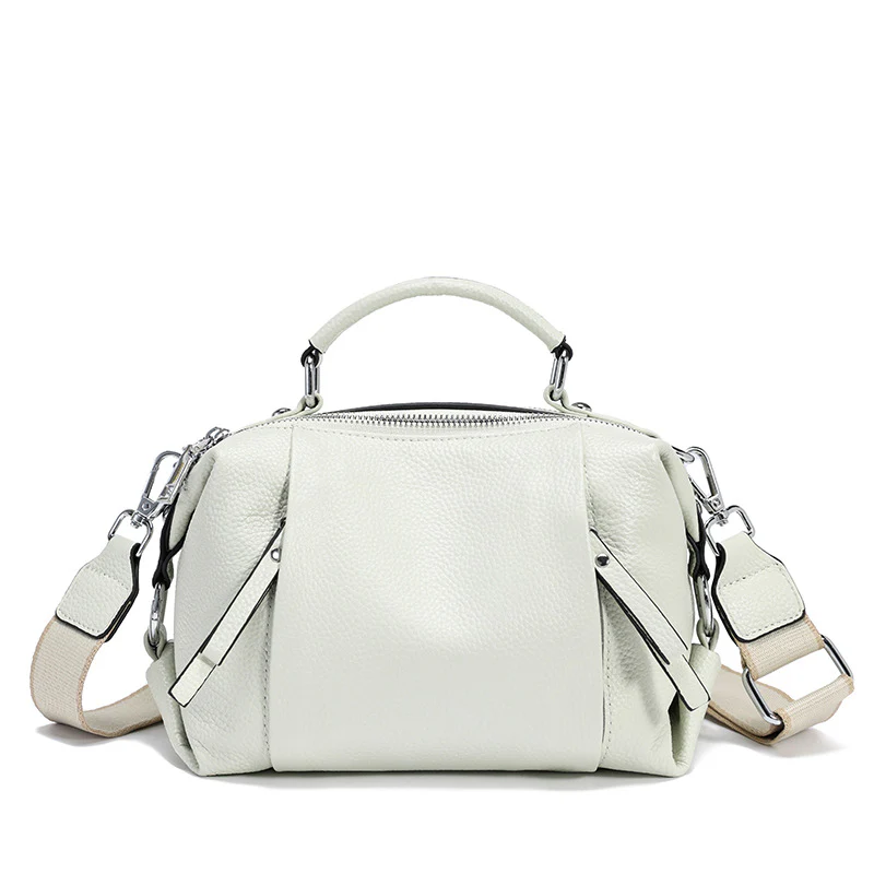 Nevin Genuine Leather Relaxed Boston Handbag - Image 11