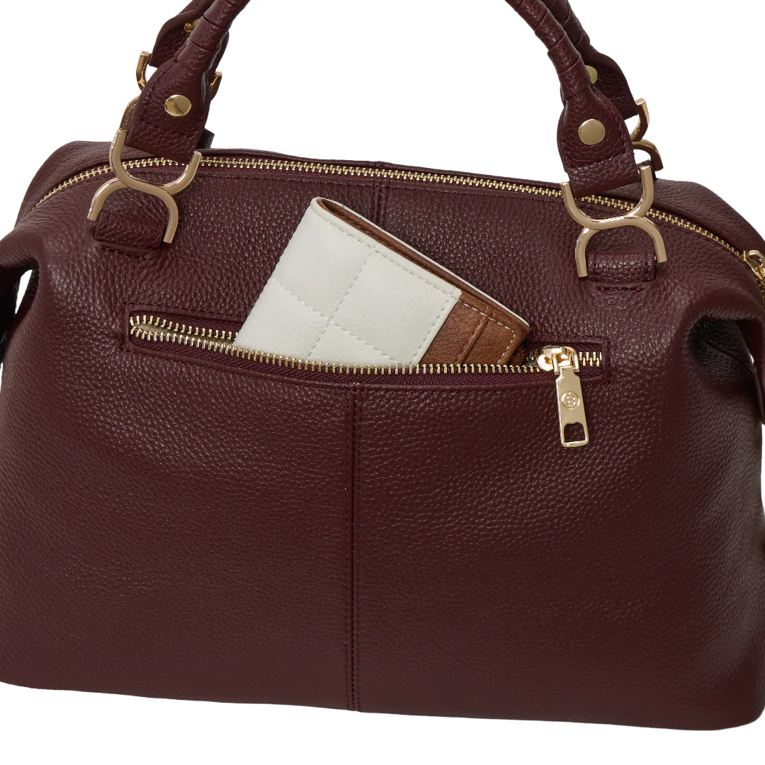Nevin Genuine Leather Boston Handbag - Image 50