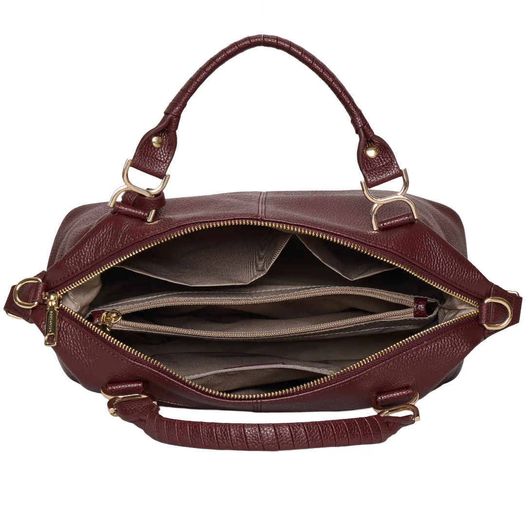 Nevin Genuine Leather Boston Handbag - Image 52