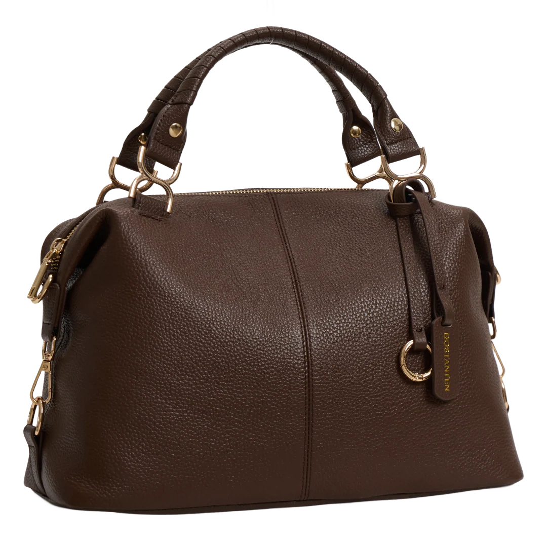 Nevin Genuine Leather Boston Handbag - Image 54
