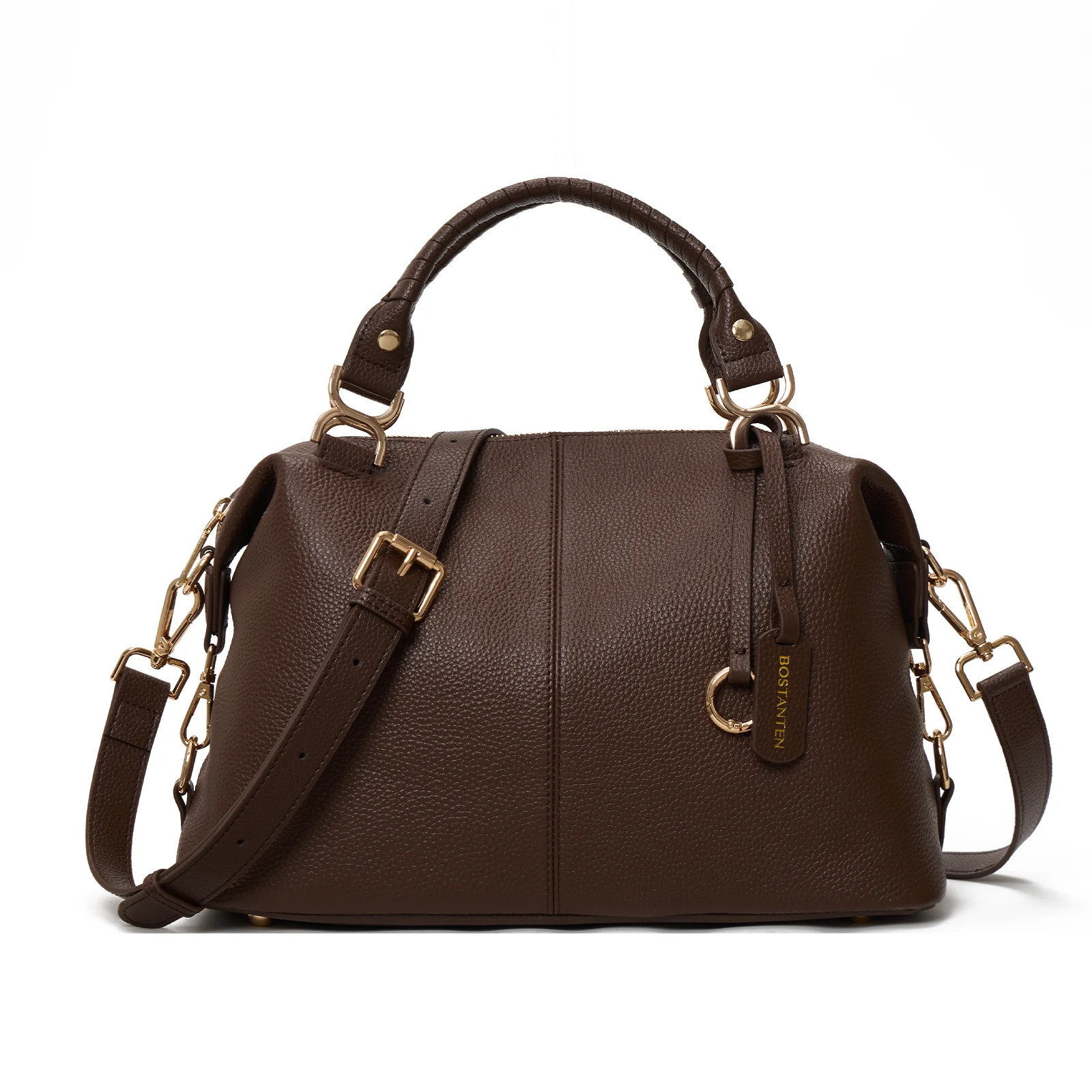 Nevin Genuine Leather Boston Handbag - Image 55