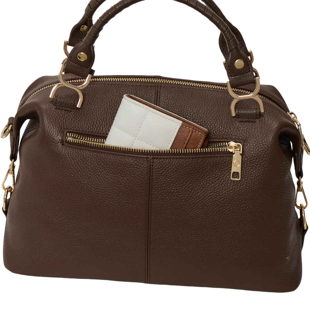 Nevin Genuine Leather Boston Handbag - Image 62