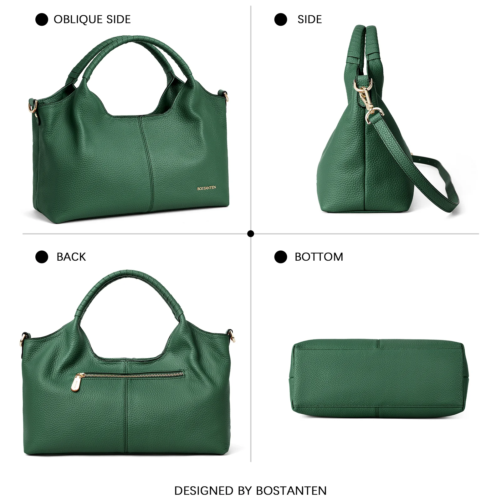 Nevin Genuine Leather Satchel Tote - Image 16