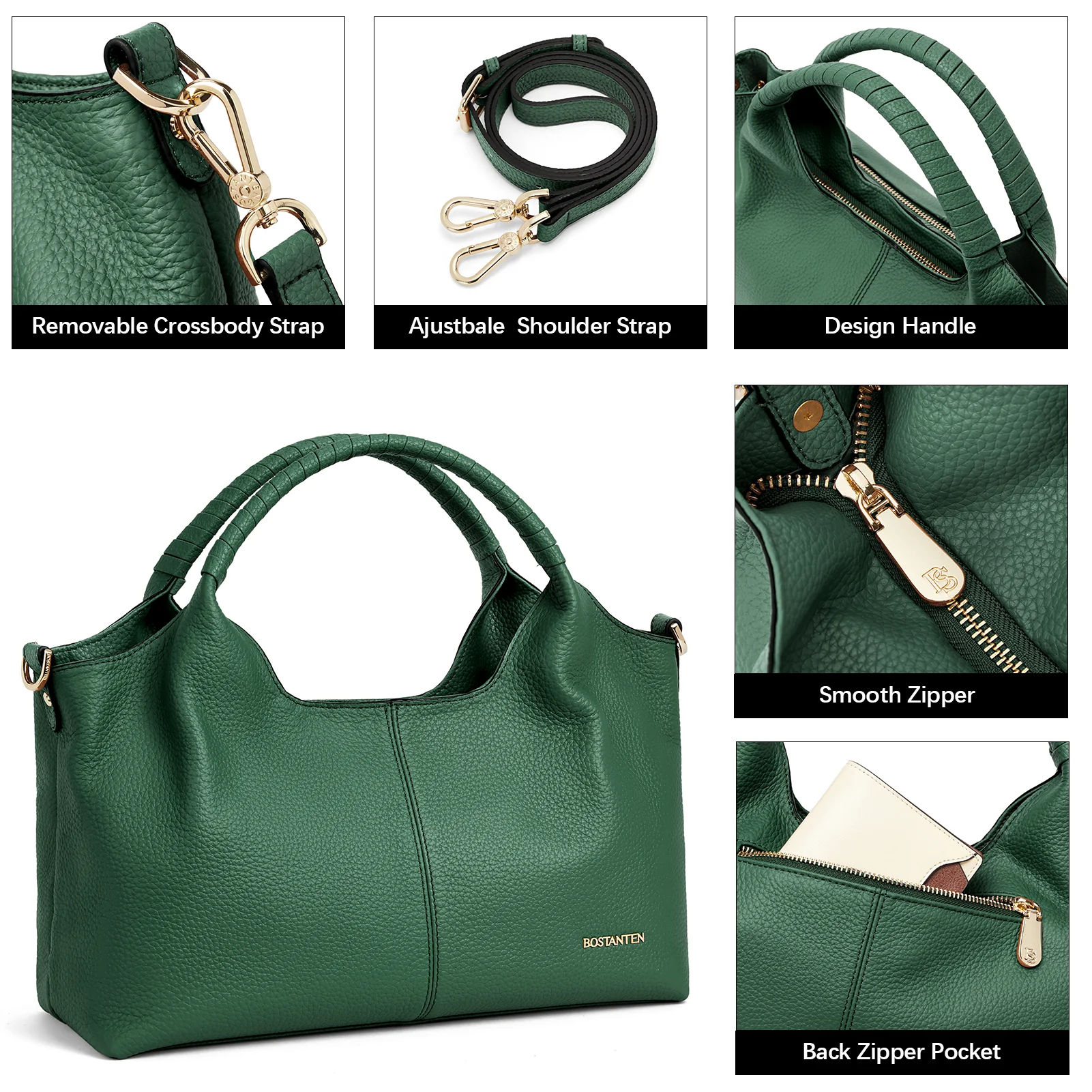 Nevin Genuine Leather Satchel Tote - Image 17
