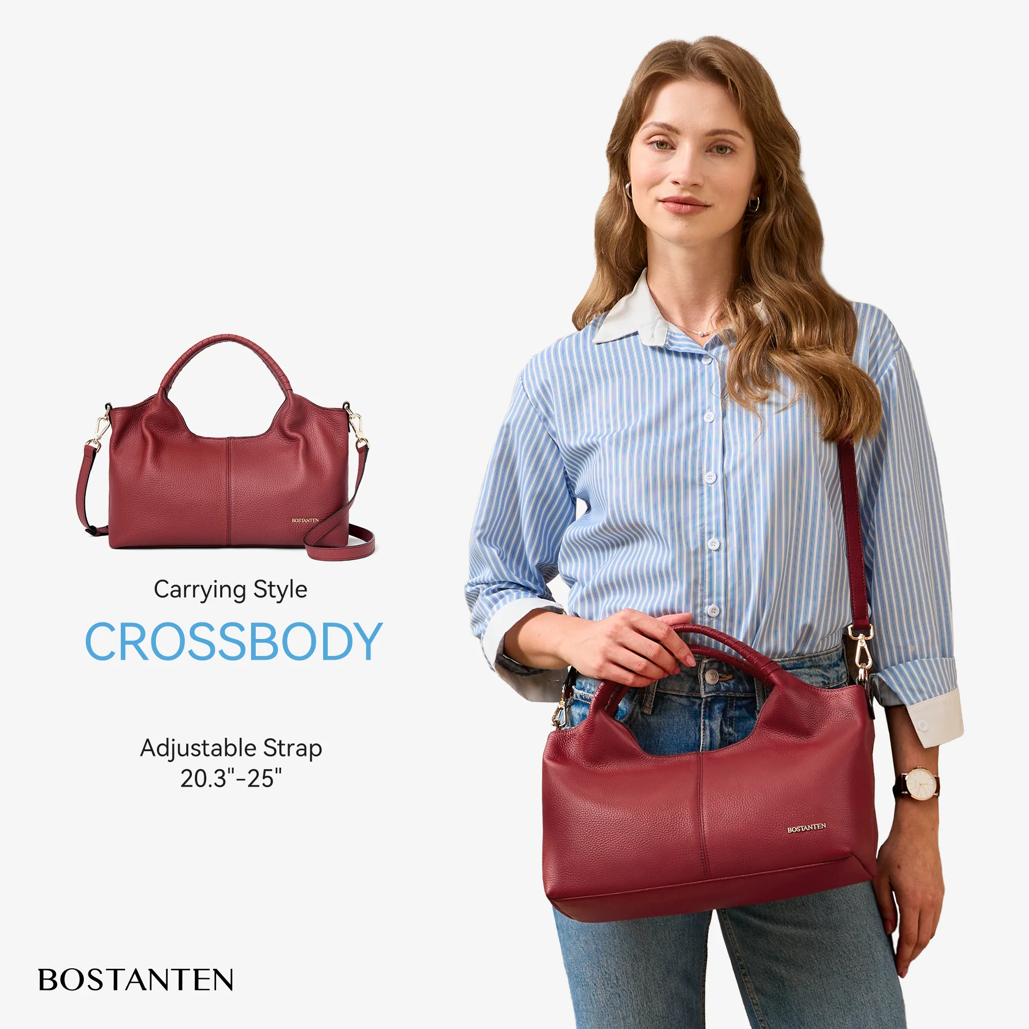 Nevin Genuine Leather Satchel Tote - Image 20