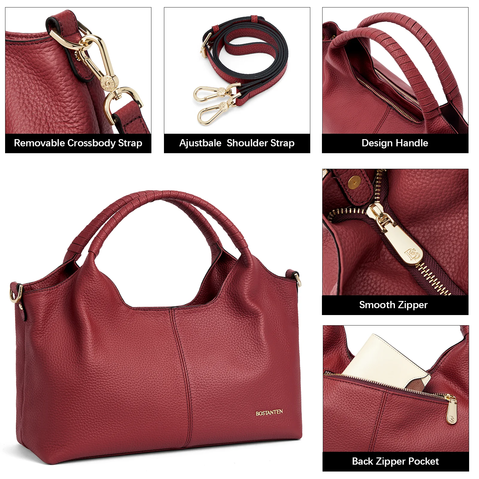 Nevin Genuine Leather Satchel Tote - Image 23