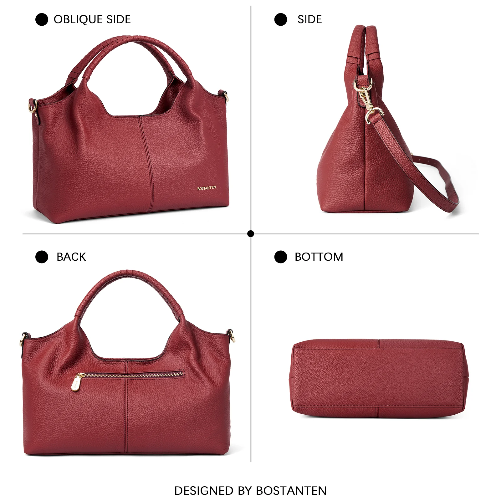 Nevin Genuine Leather Satchel Tote - Image 25