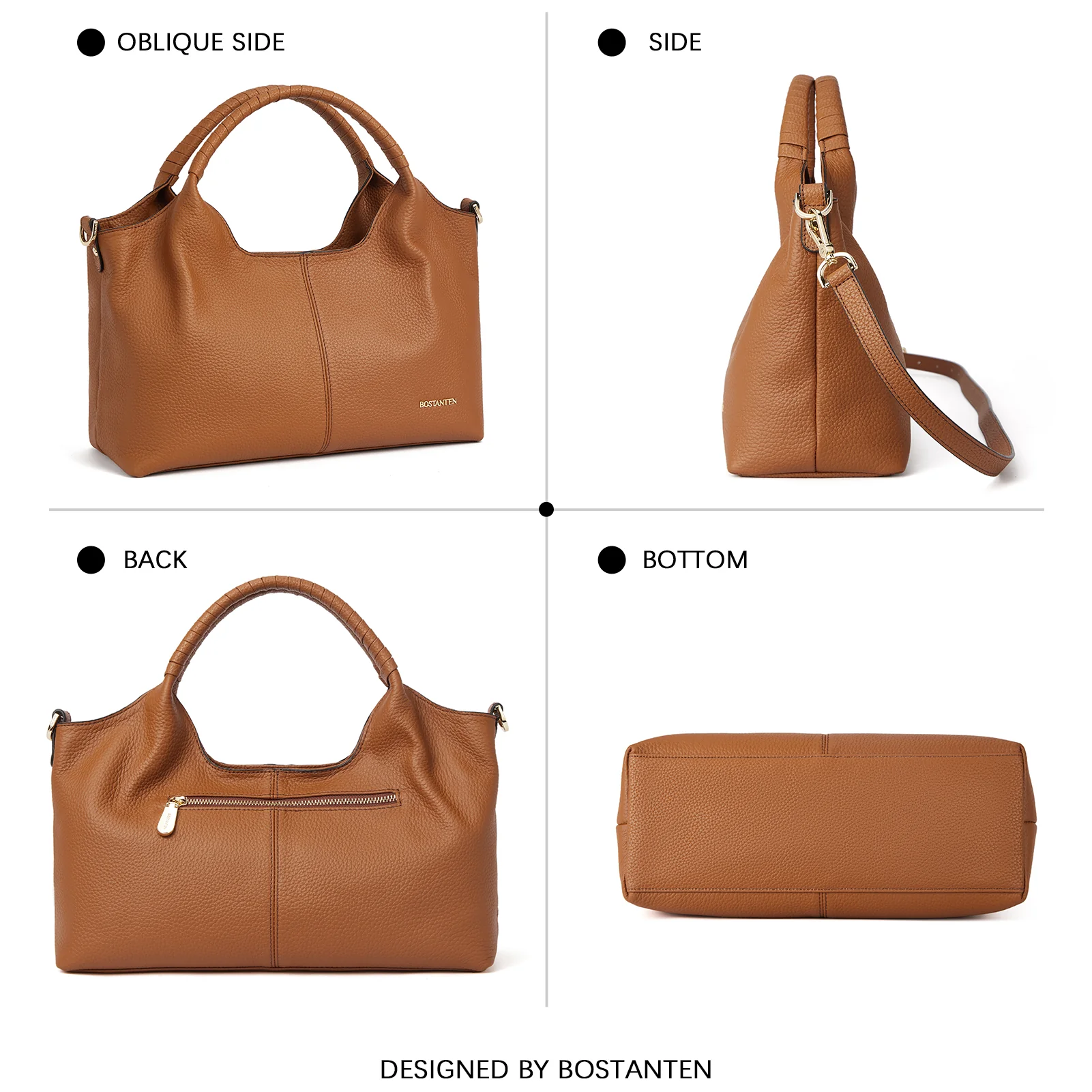 Nevin Genuine Leather Satchel Tote - Image 7