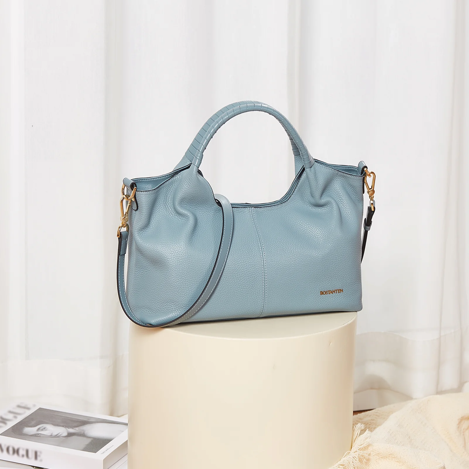 Nevin Genuine Leather Satchel Hobo Top Handle Tote Handbags - Image 33