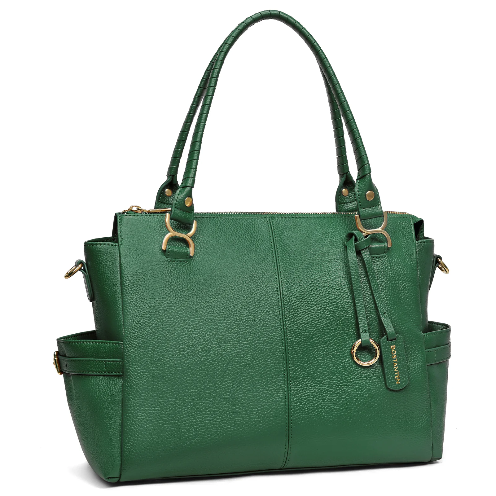 Nevin Genuine Pebbled Leather Everyday Carryall Tote - Image 23