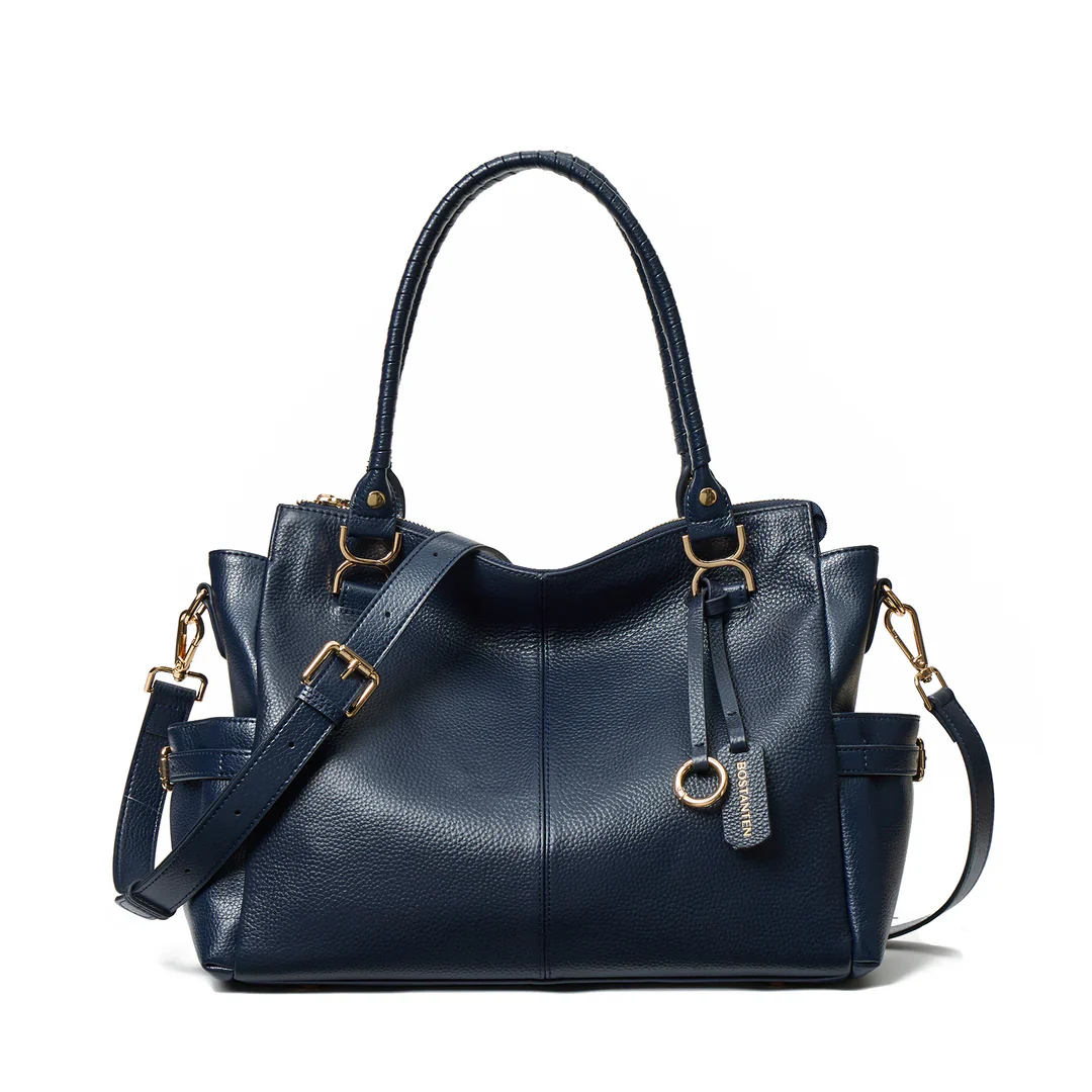 Nevin Genuine Pebbled Leather Everyday Carryall Tote - Image 30