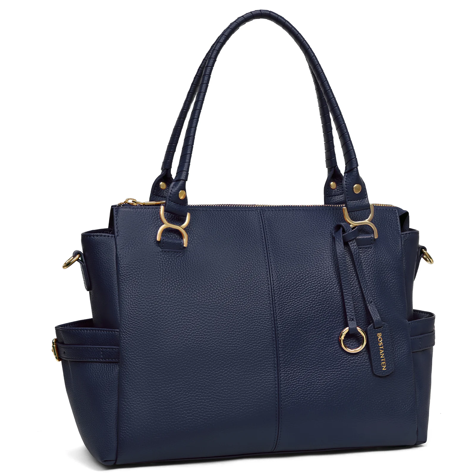 Nevin Genuine Pebbled Leather Everyday Carryall Tote - Image 33