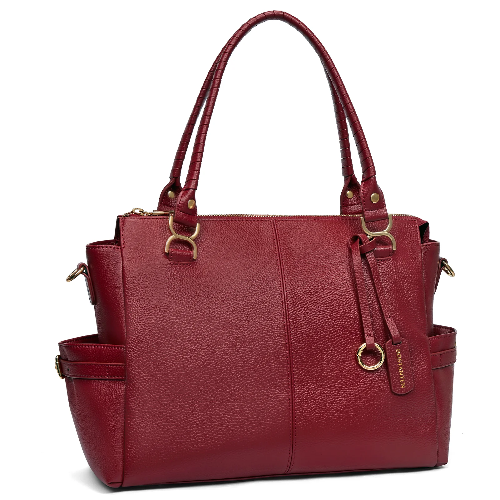 Nevin Genuine Pebbled Leather Everyday Carryall Tote - Image 41