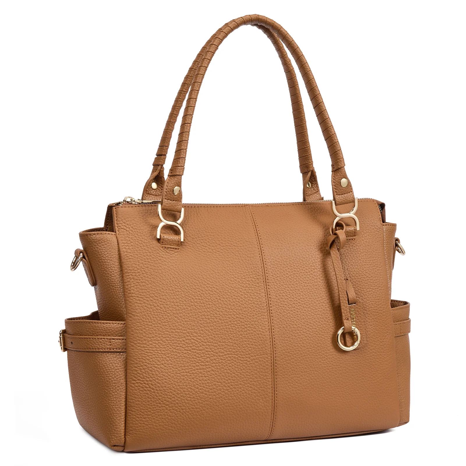 Nevin Genuine Pebbled Leather Everyday Carryall Tote - Image 5