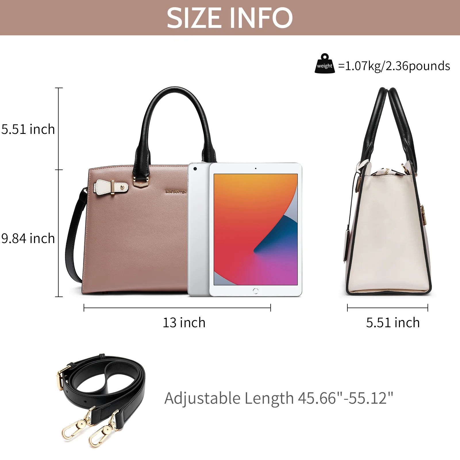 Nevin Elegant Medium Leather Crossbody Bag - Image 21