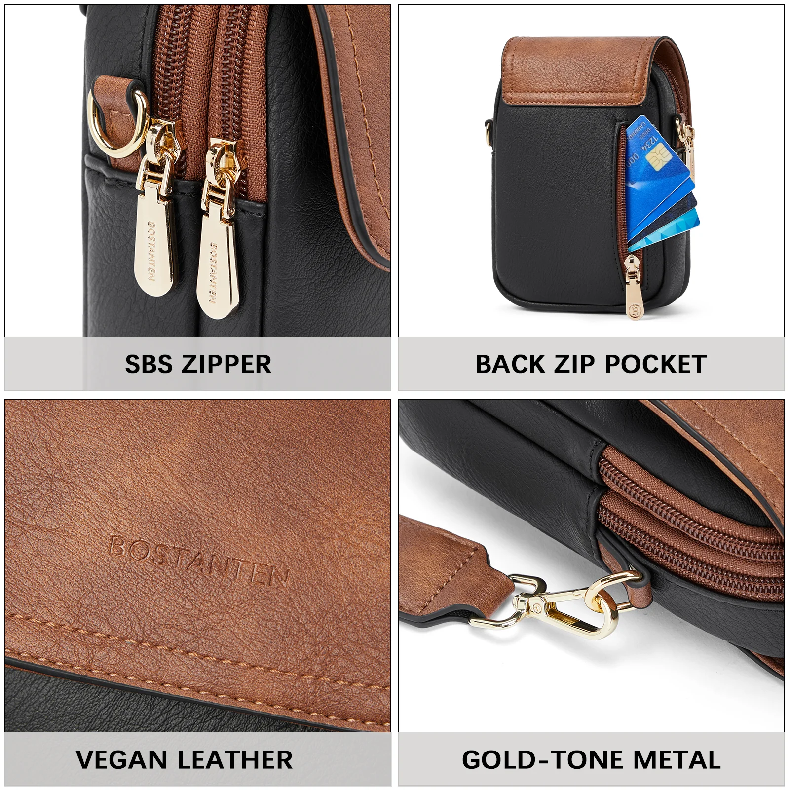 Phone Crossbody Bag – Chevron Pattern Strap - Image 13