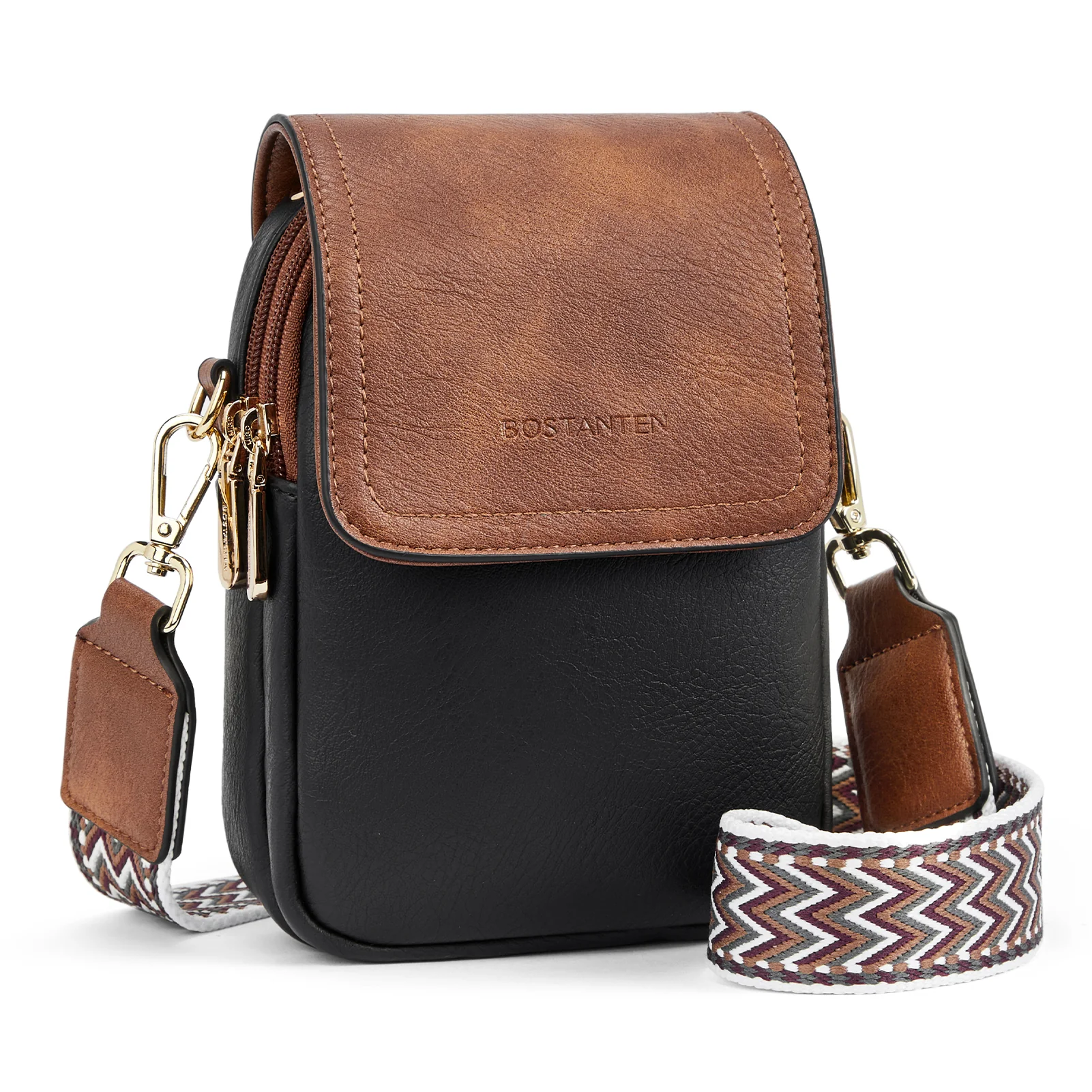 Phone Crossbody Bag – Chevron Pattern Strap - Image 8