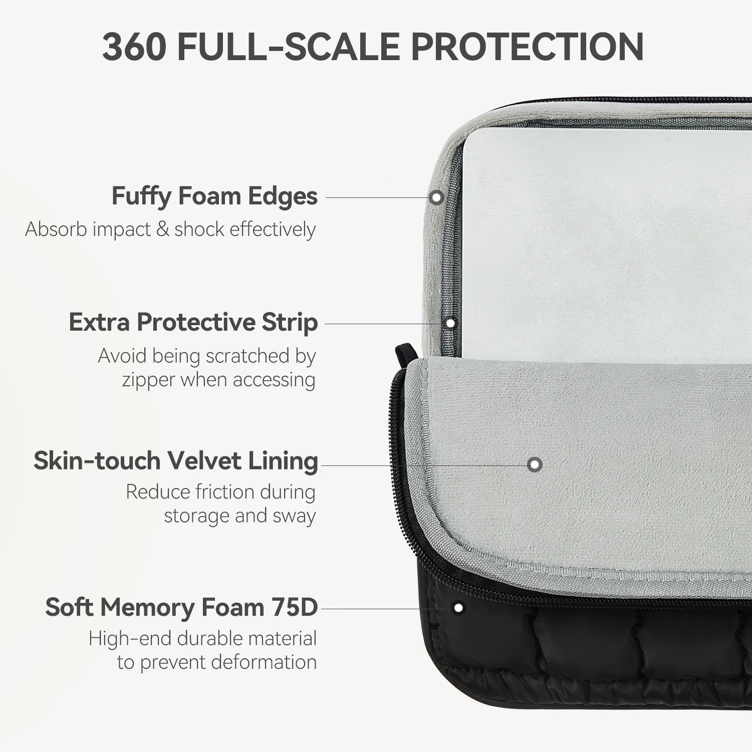 Protective Case Quilted Puffy Laptop Sleeve - Image 15