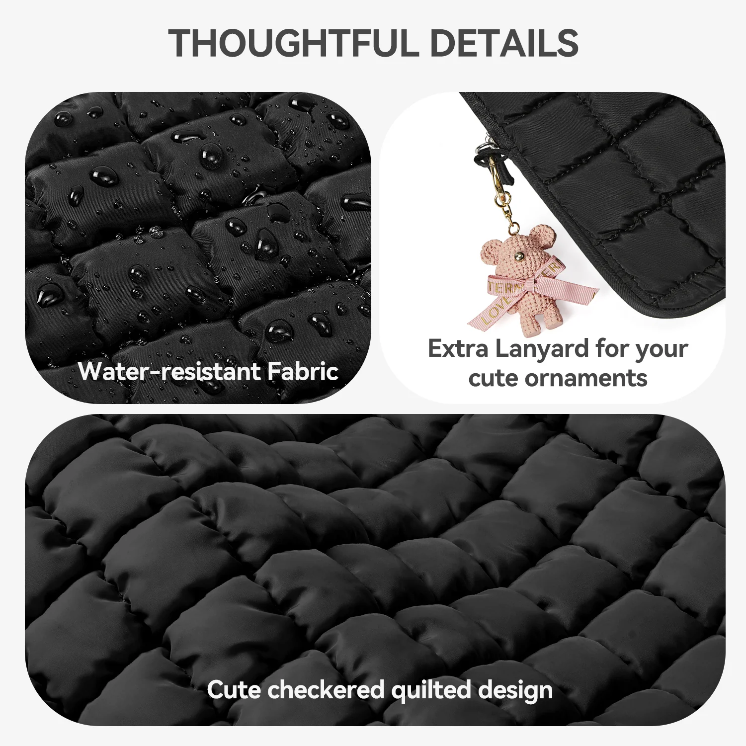 Protective Case Quilted Puffy Laptop Sleeve - Image 16