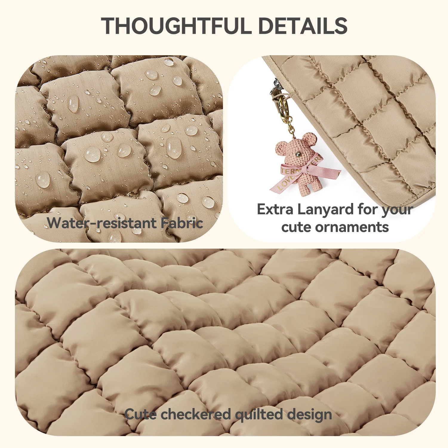 Protective Case Quilted Puffy Laptop Sleeve - Image 8
