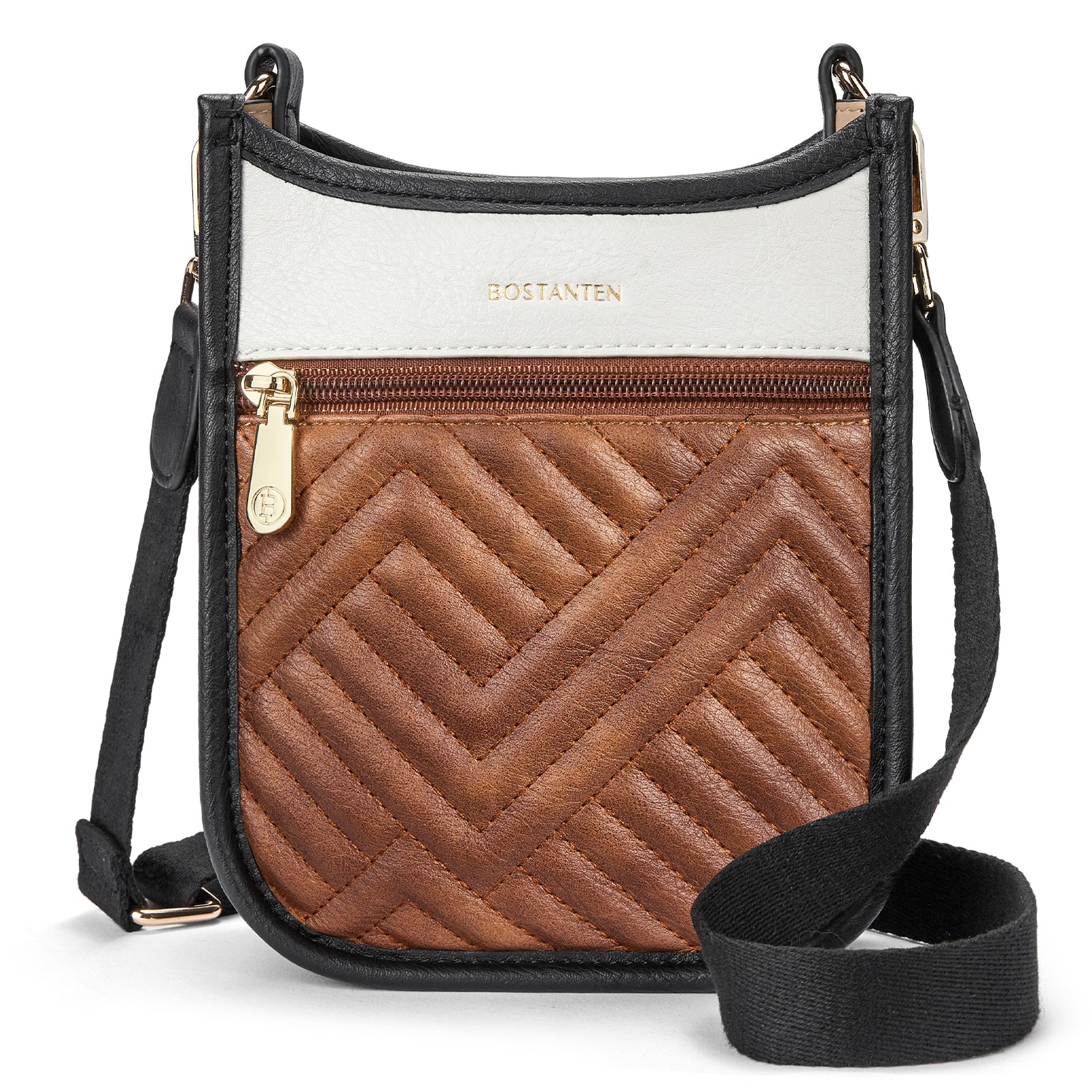 Quilted Leather Crossbody Phone Purse - Image 14