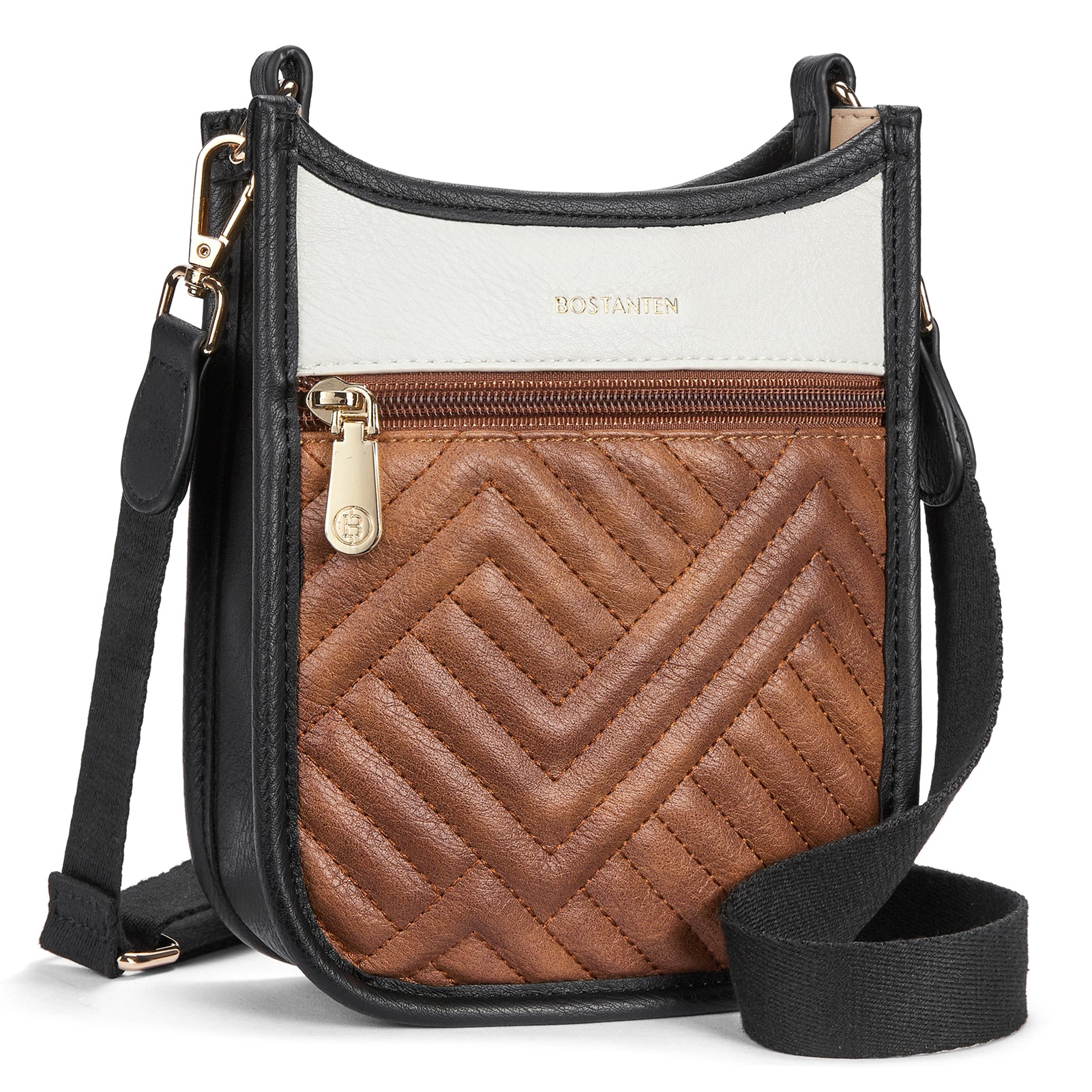 Quilted Leather Crossbody Phone Purse - Image 15