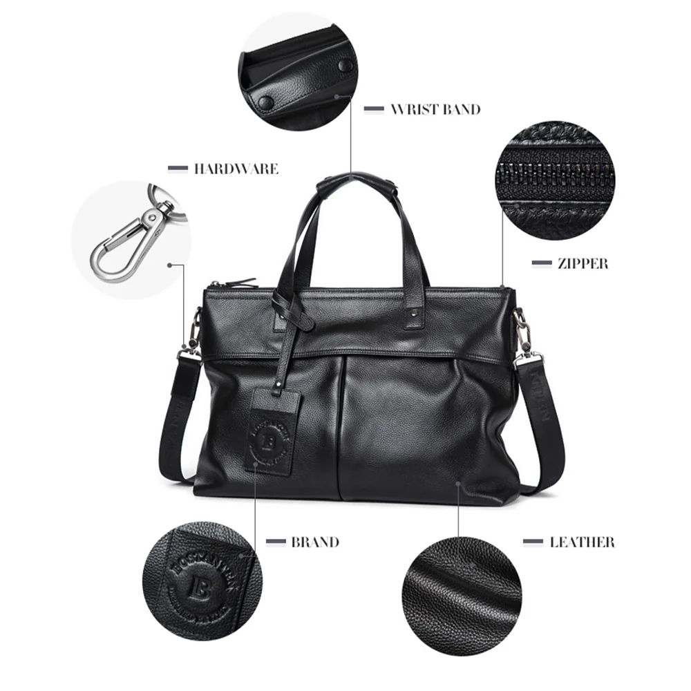 Morgan Genuine Leather Business Briefcase | 15.6'' Laptop - Image 7