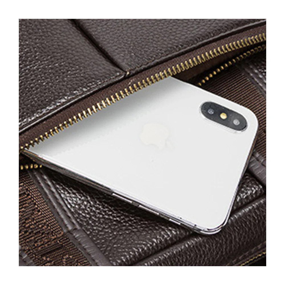 Royal Retro Designer Vertical Leather Crossbody Bag - Image 12