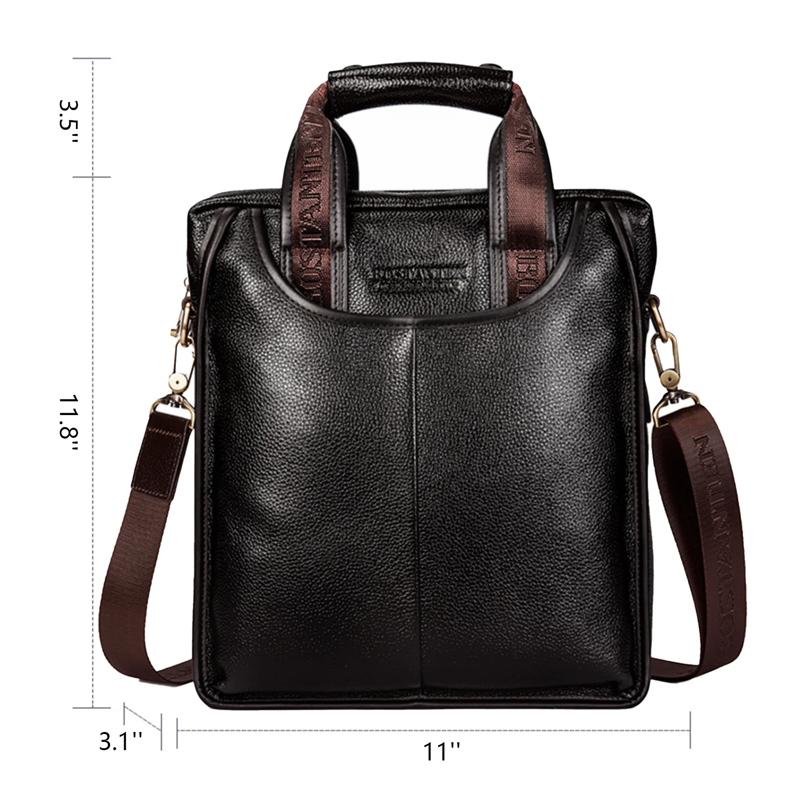Royal Retro Designer Vertical Leather Crossbody Bag - Image 8