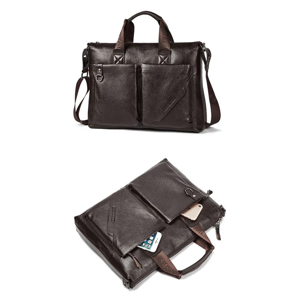 Royal Retro Premium Leather Classic Briefcase | 14‘’ Laptop - Image 10