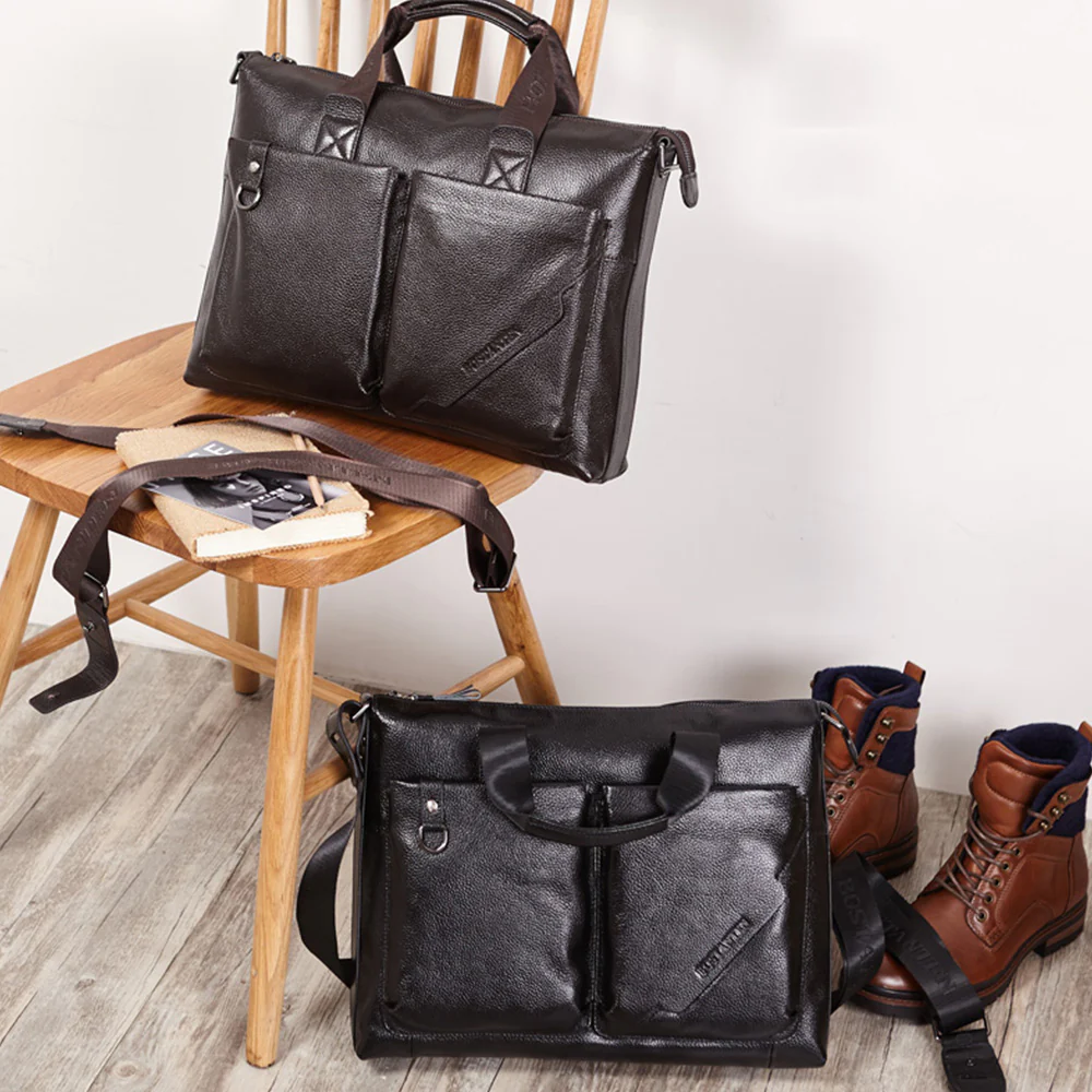 Royal Retro Premium Leather Classic Briefcase | 14‘’ Laptop - Image 19