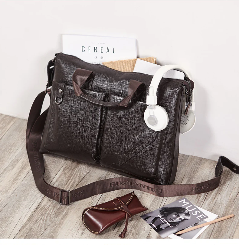 Royal Retro Premium Leather Classic Briefcase | 14‘’ Laptop - Image 3