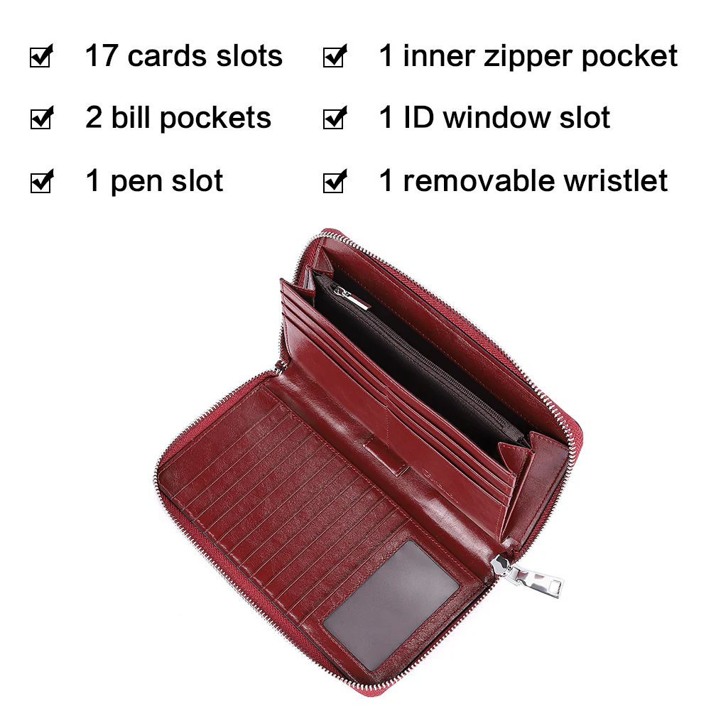 Rozenn Wallets with Wristlet Clutch - Image 13
