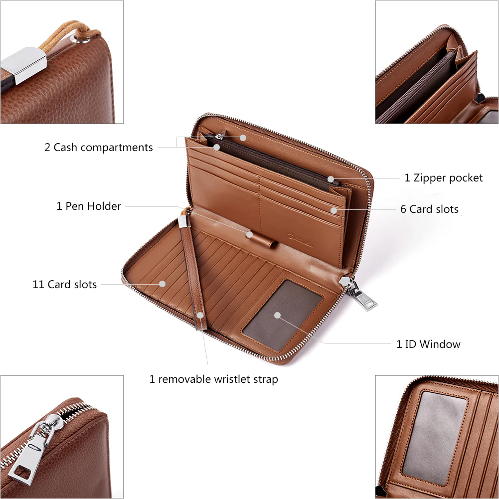 Rozenn Wallets with Wristlet Clutch - Image 21