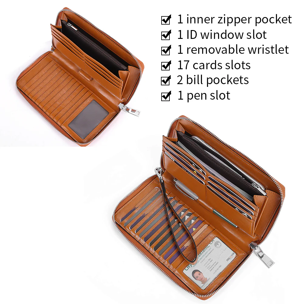 Rozenn Wallets with Wristlet Clutch - Image 5