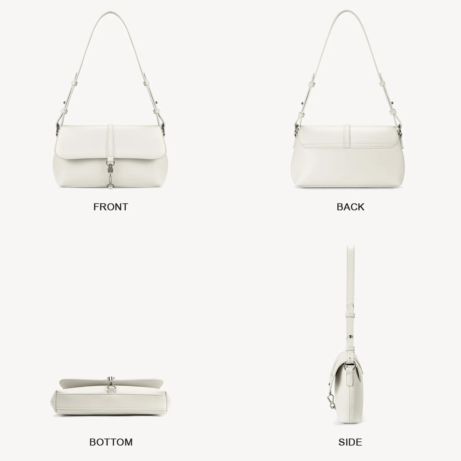 KWELI Chic Saddle Clasp Shoulder Bag - Image 17