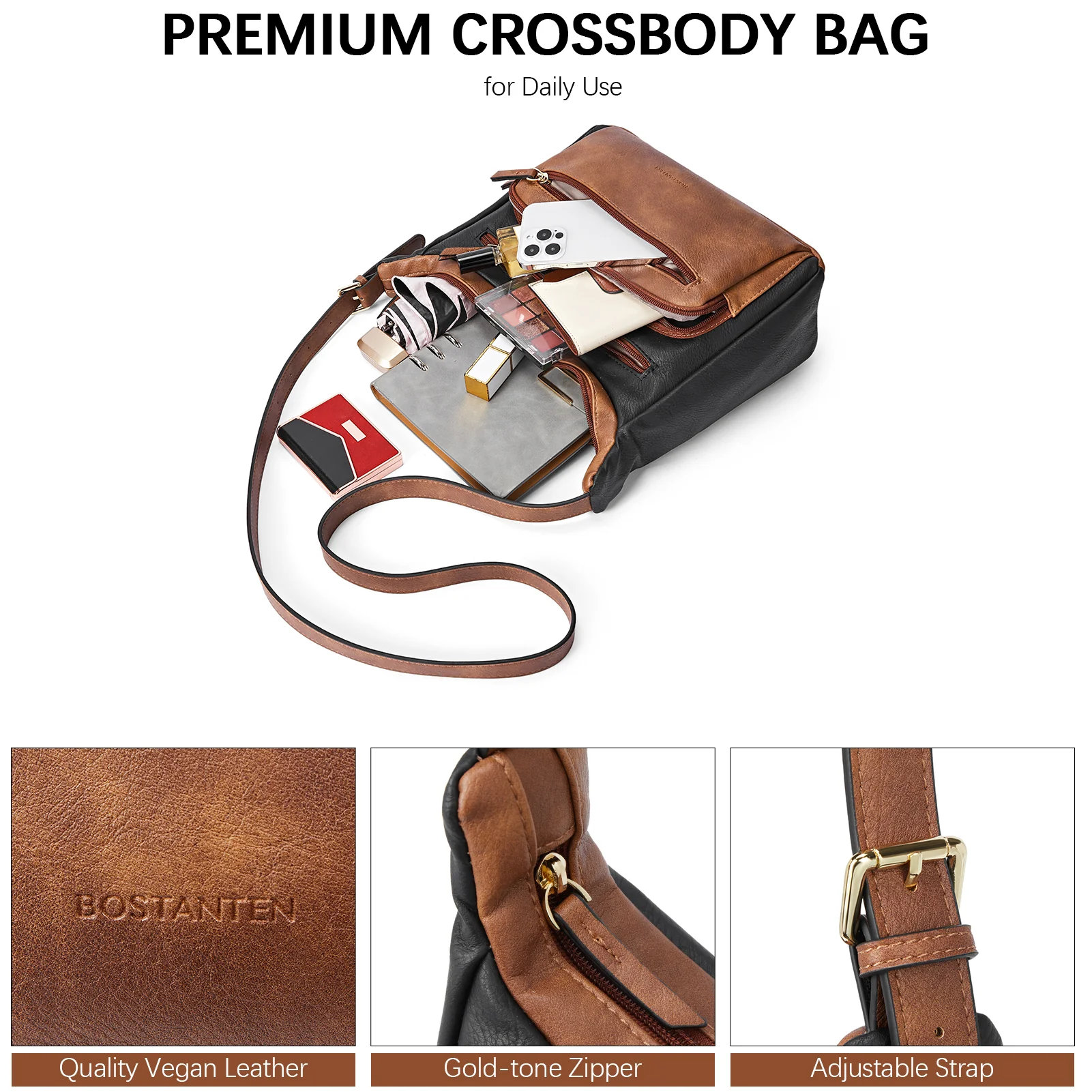 Evelyn Multi Pocket Shoulder Hobo Bag - Image 45