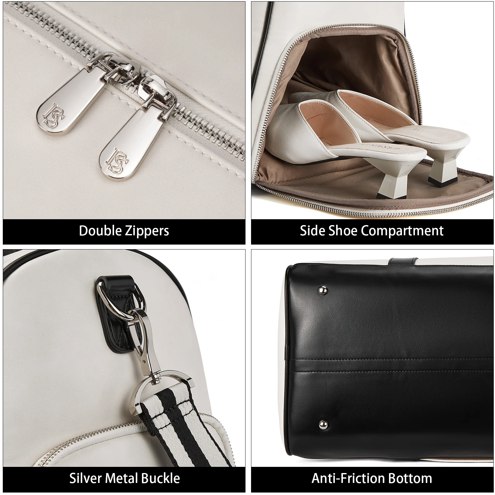 Stylish and Durable Leather Weekender Bags for Women - Image 4