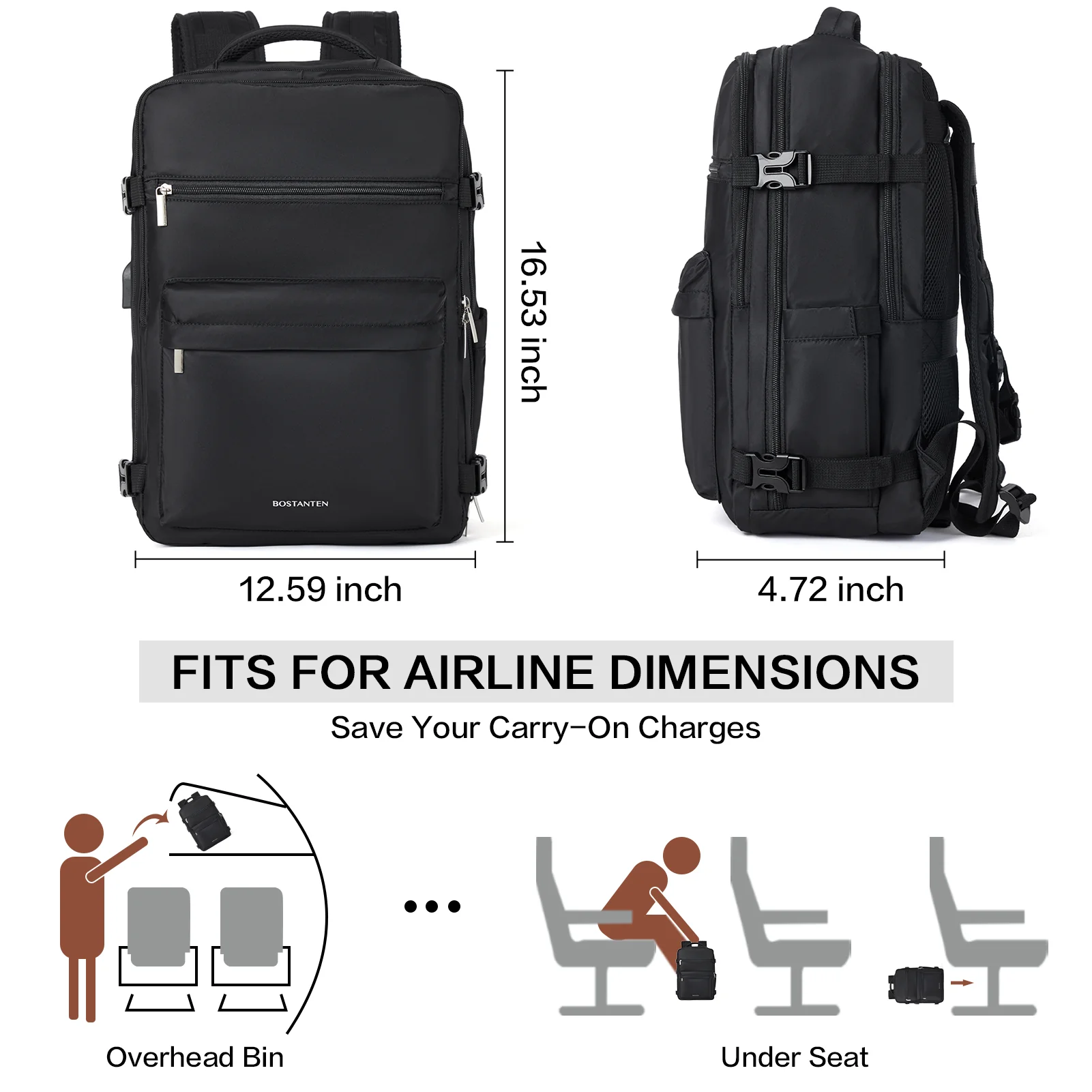 Stylish and Functional Fashion Backpack for Women - Waterproof and Flight Approved - Image 10