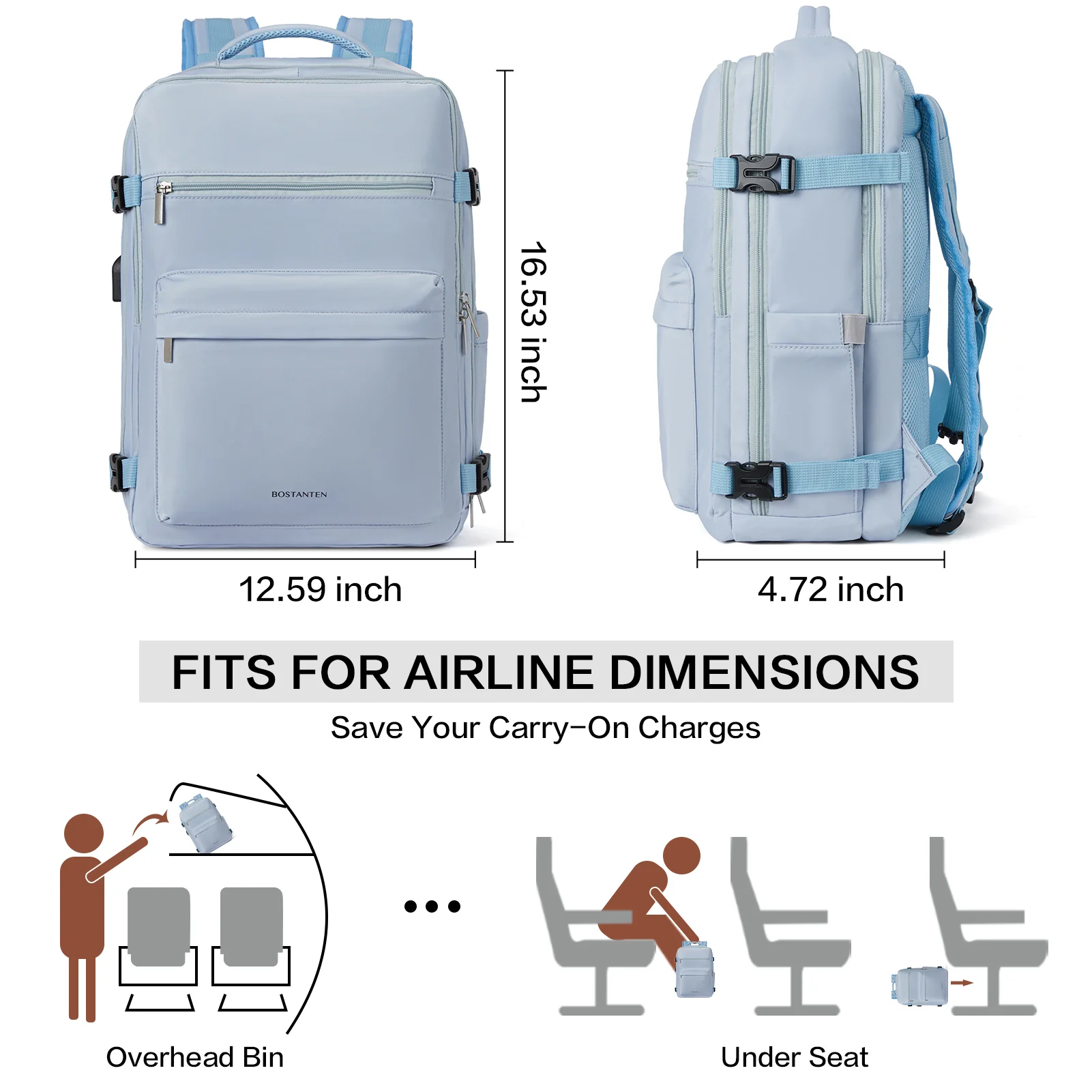 Stylish and Functional Fashion Backpack for Women - Waterproof and Flight Approved - Image 17