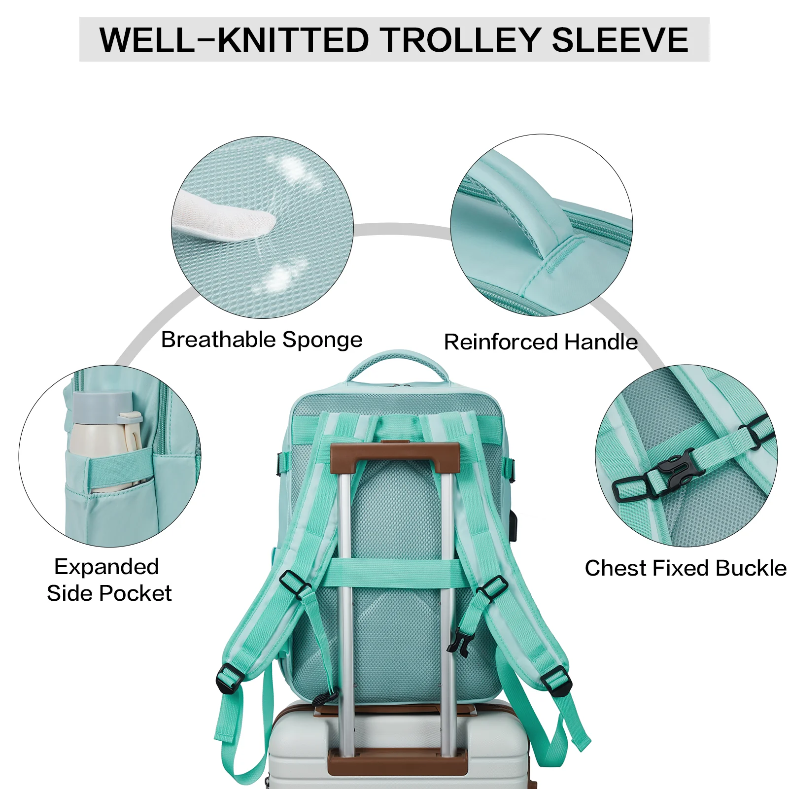 Stylish and Functional Fashion Backpack for Women - Waterproof and Flight Approved - Image 24