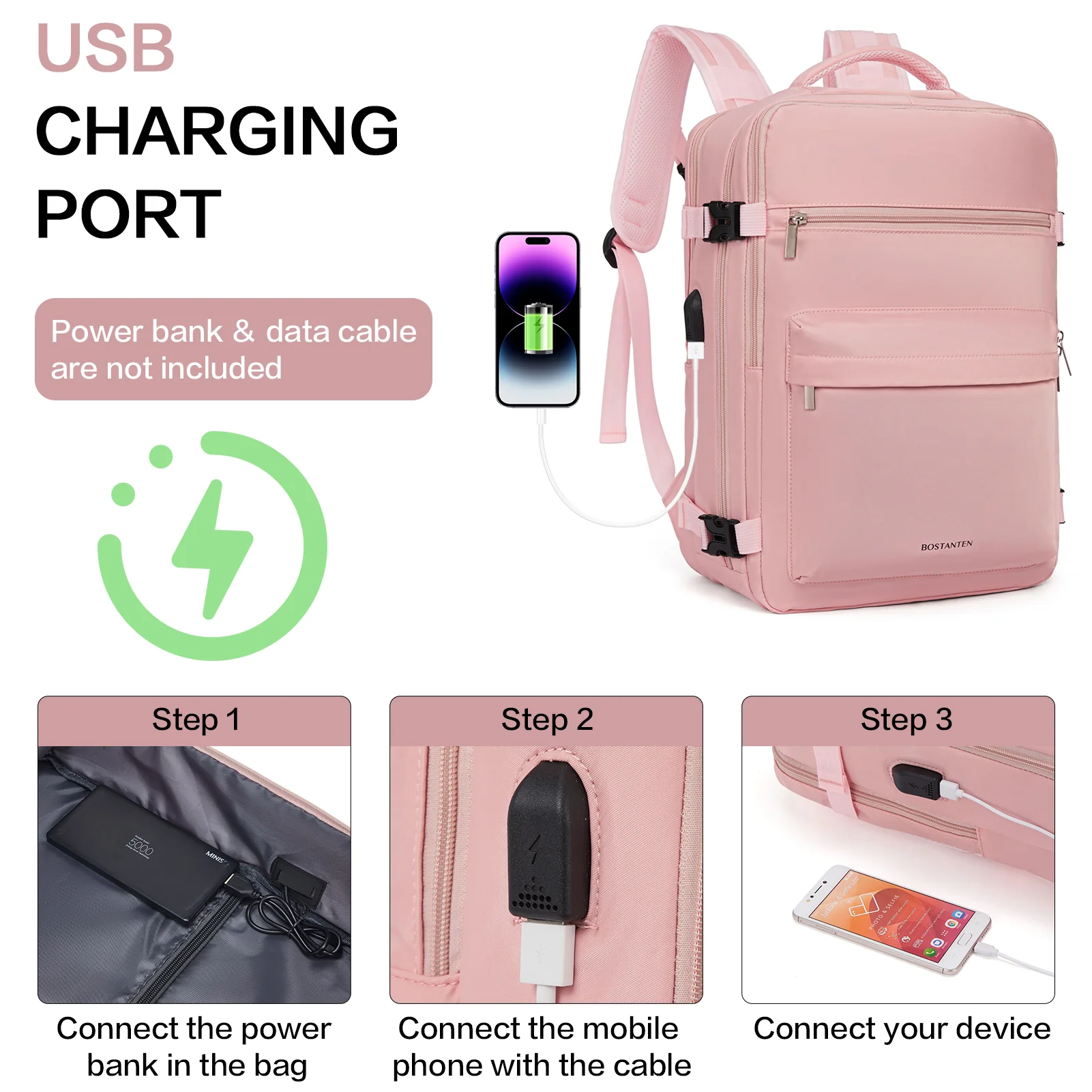Stylish and Functional Fashion Backpack for Women - Waterproof and Flight Approved - Image 5