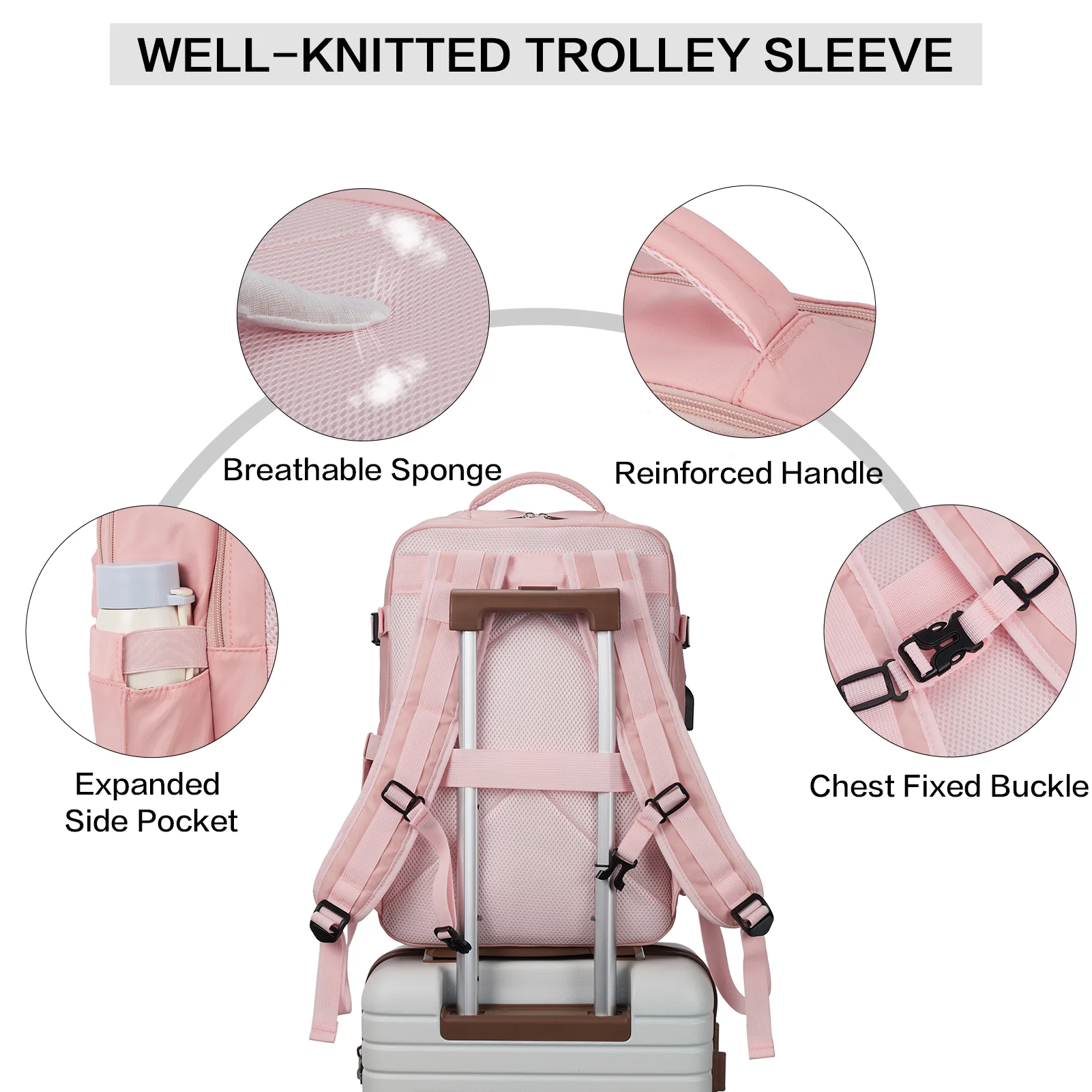 Stylish and Functional Fashion Backpack for Women - Waterproof and Flight Approved - Image 6
