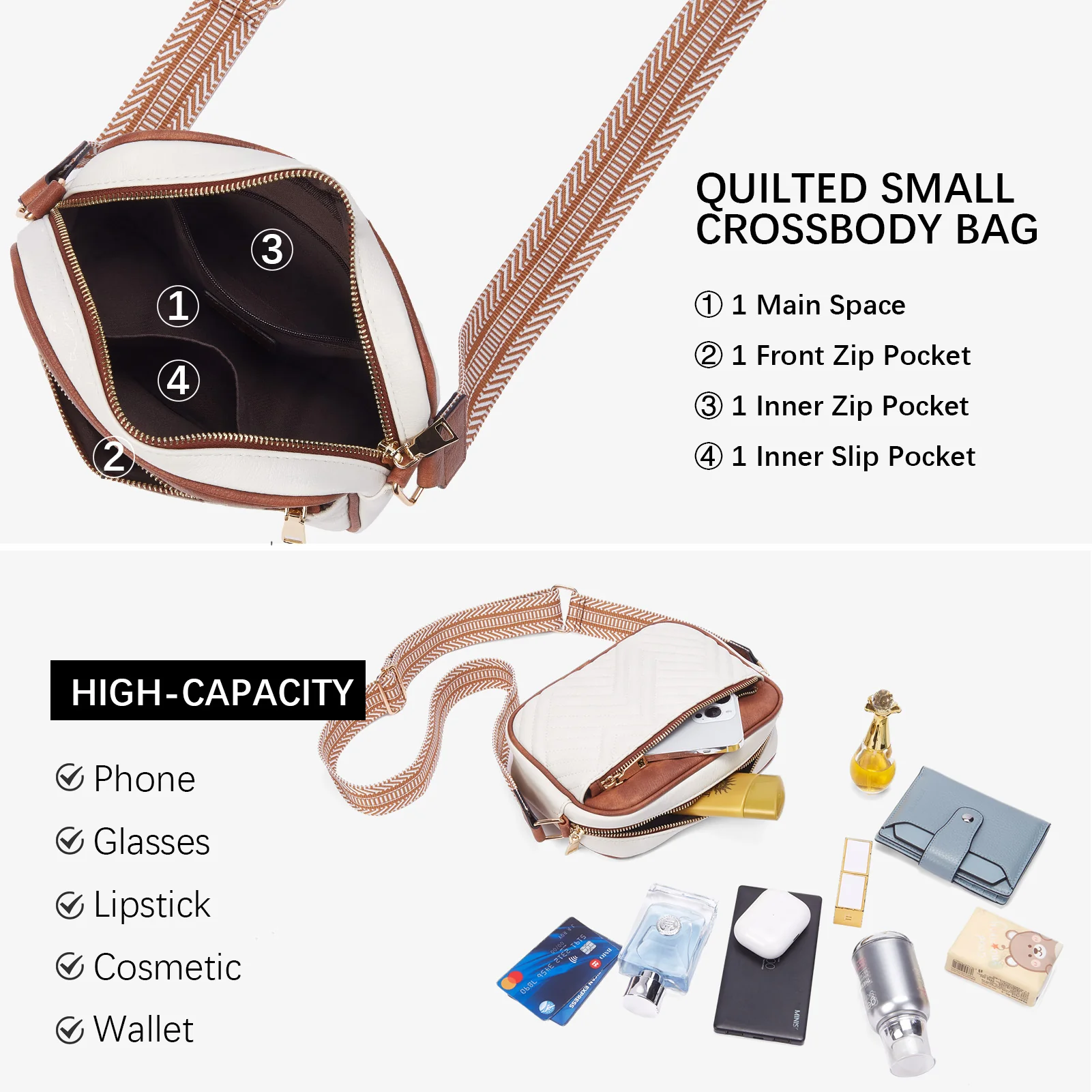 Nola Stylish Quilted Crossbody Bag for Women - Image 4