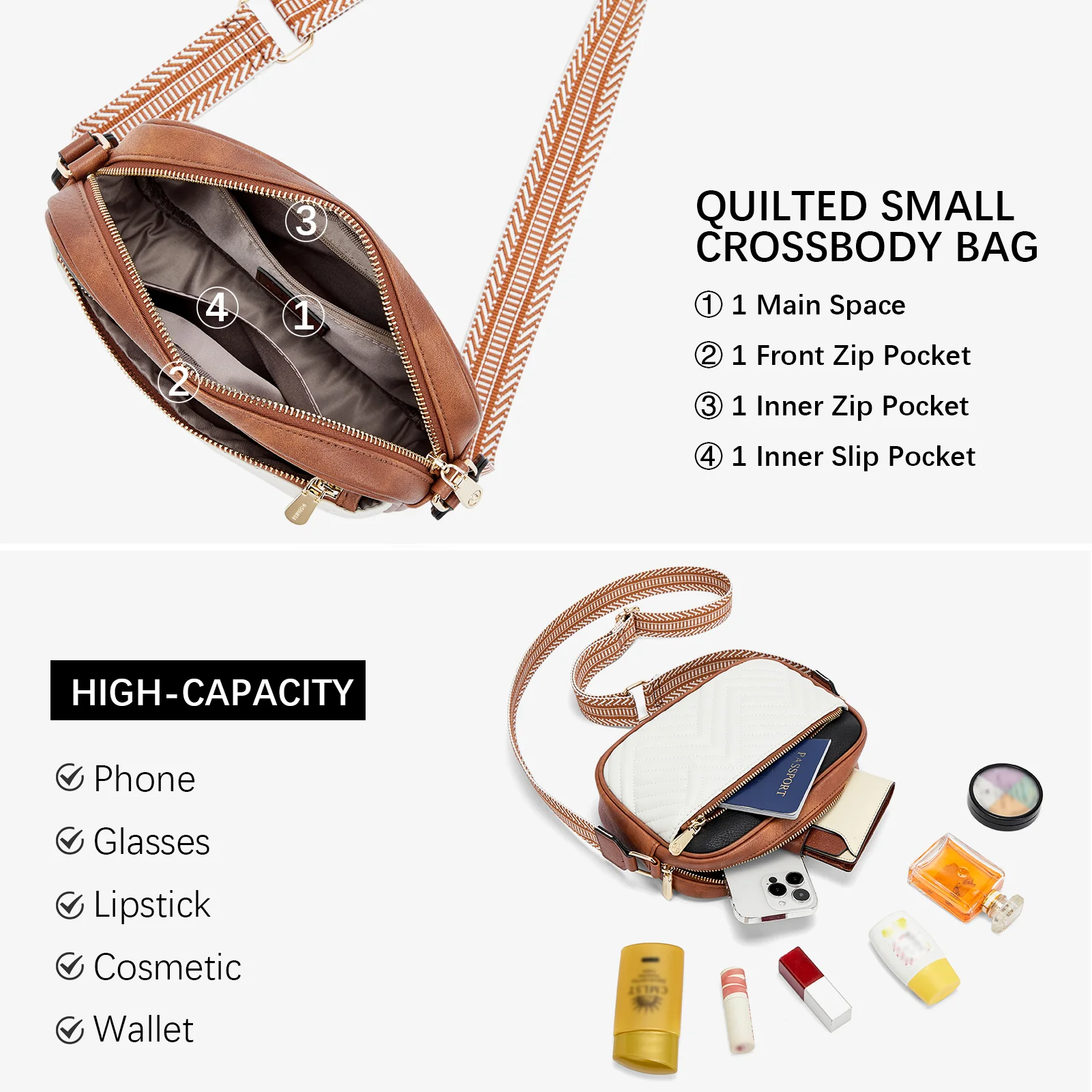Nola Stylish Quilted Crossbody Bag for Women - Image 41