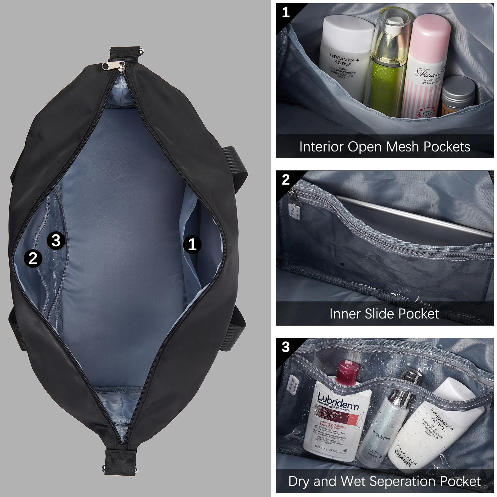 Judea Lightweight Weekender Bag with Shoe Compartment - Image 10