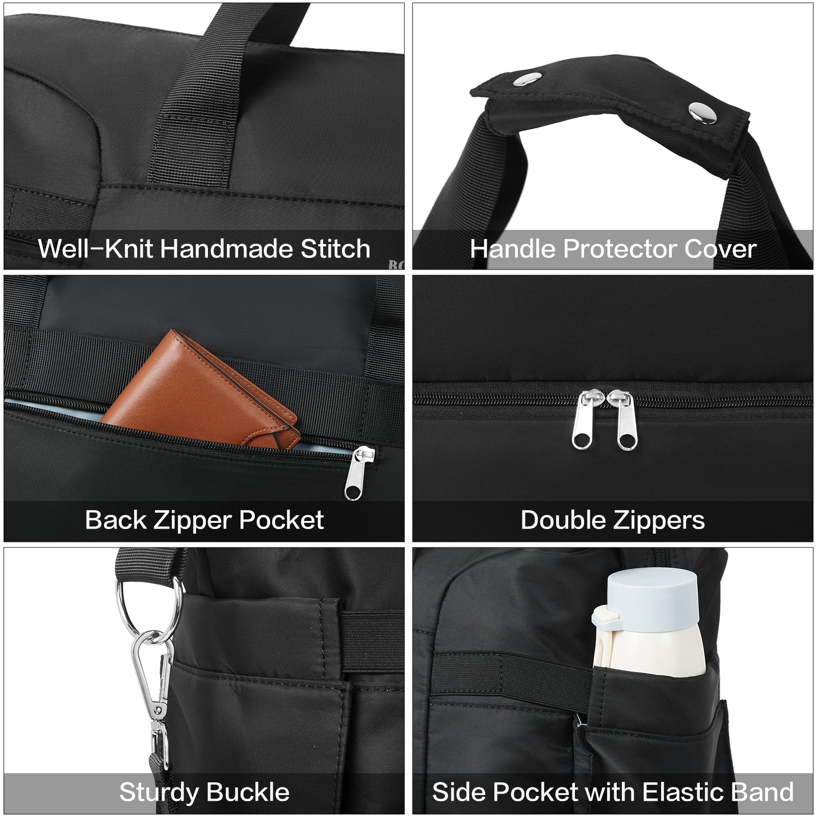 Judea Lightweight Weekender Bag with Shoe Compartment - Image 13